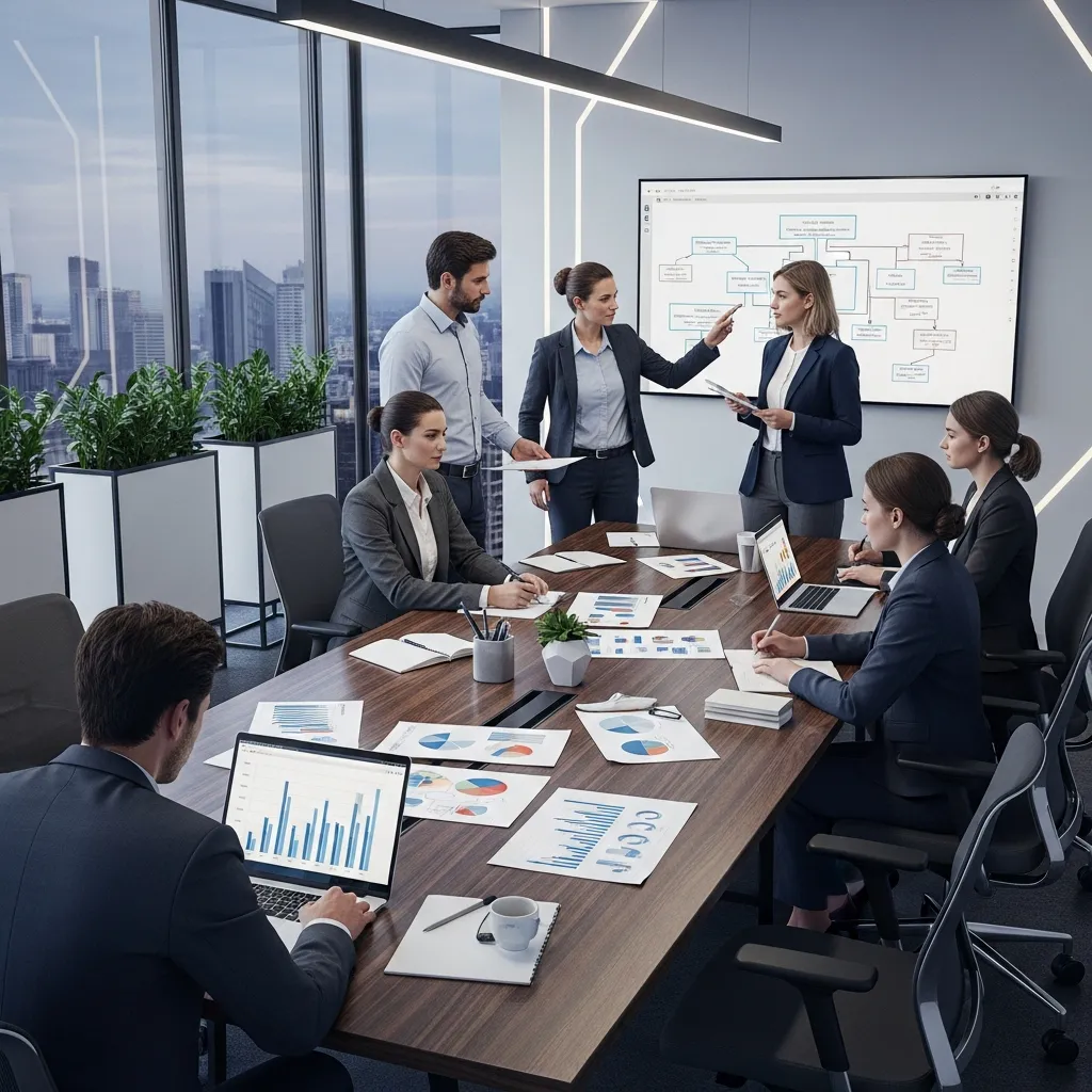 consultoría de gestión y procesos en Chile Consultores analizando procesos y estrategias de gestión para mejorar la productividad empresarial en Chile