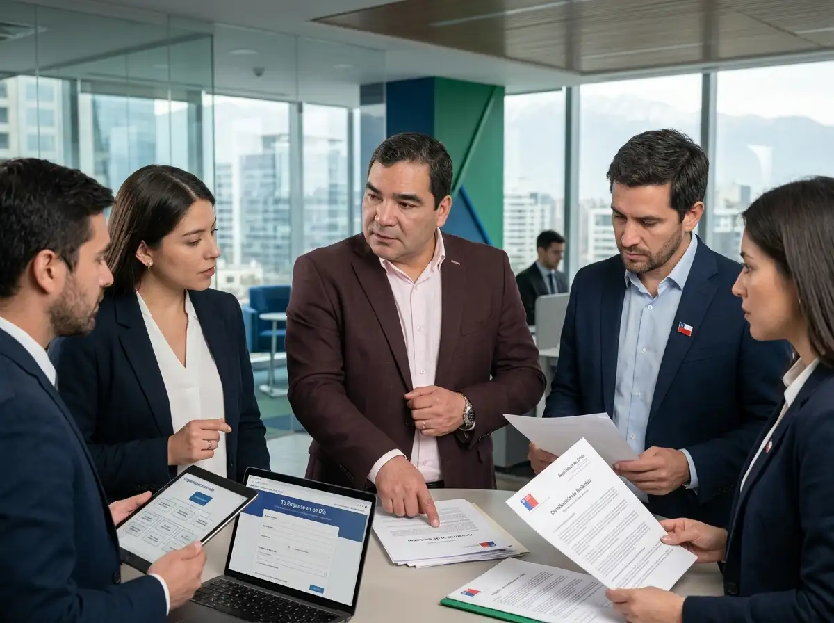 Equipo de Amgestemp asesorando en constitución de empresas y formalización en Santiago de Chile
