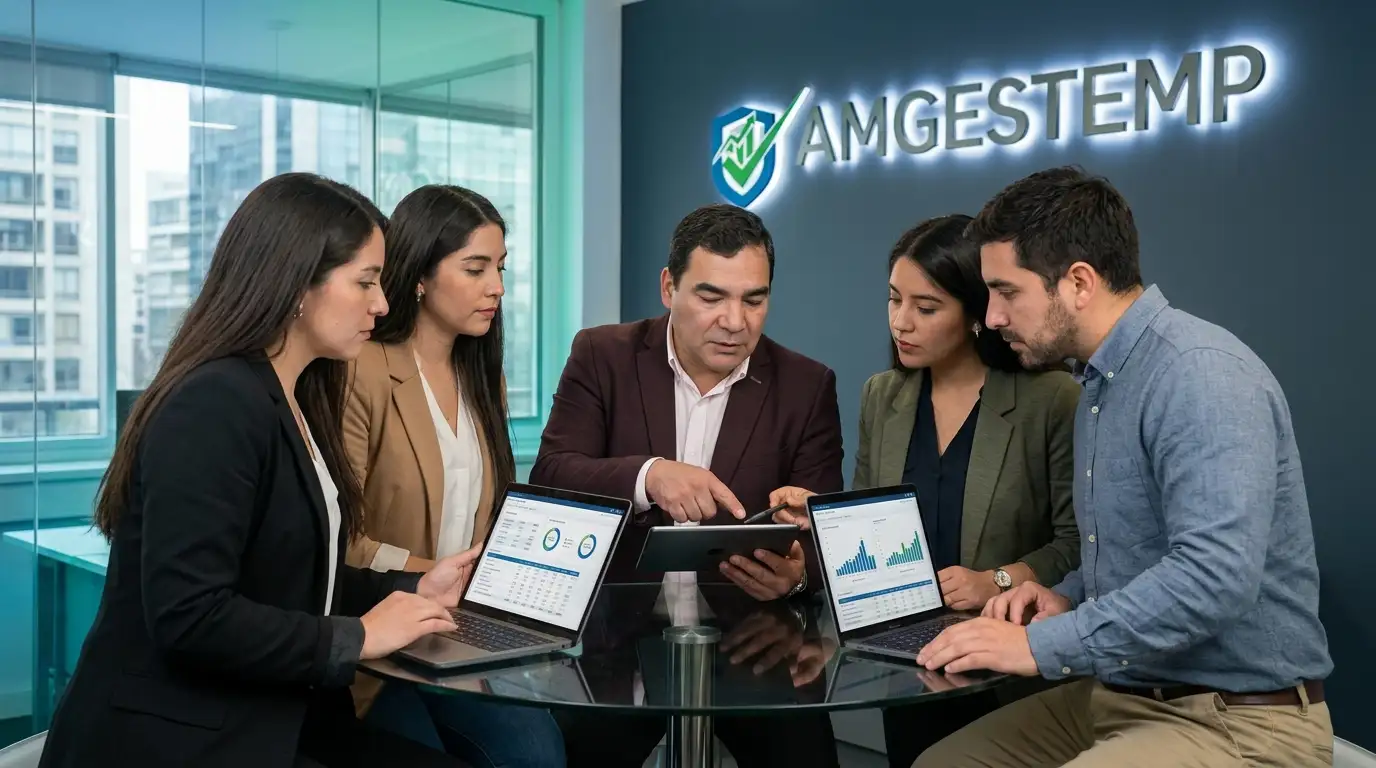 Equipo Amgestemp en reunión de asesoría